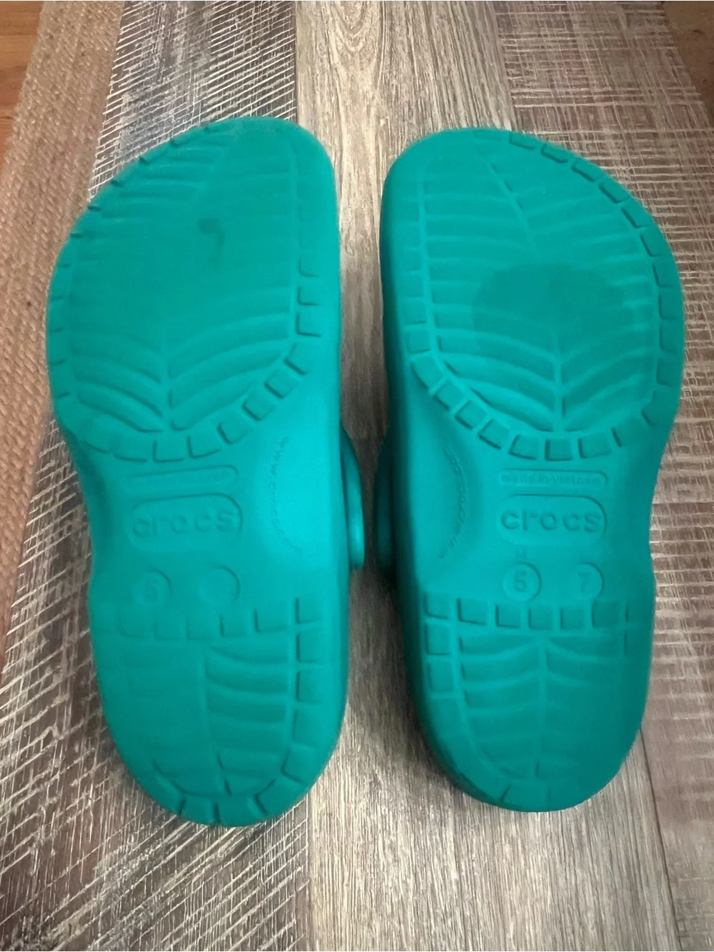 CROCS Teal Green Classic Clogs